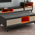 Living Room Set Wooden Cabinets Design TV Stand with Coffee Table and Side Table